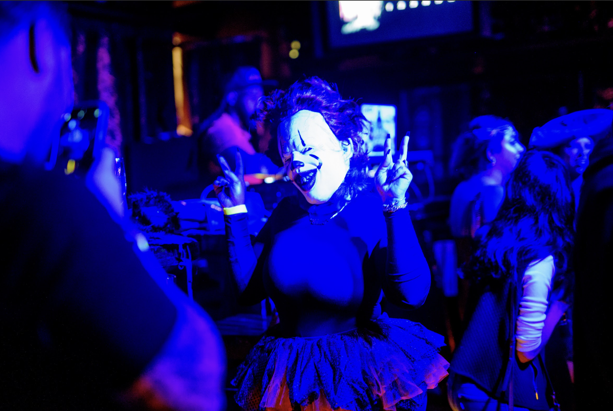 “Partygoers celebrating at the Plenty of Parties Halloween Bash at Tavern 29 in Midtown Manhattan.”